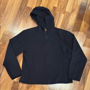 Woolrich women’s black medium weight zip up‎ hoodie size large